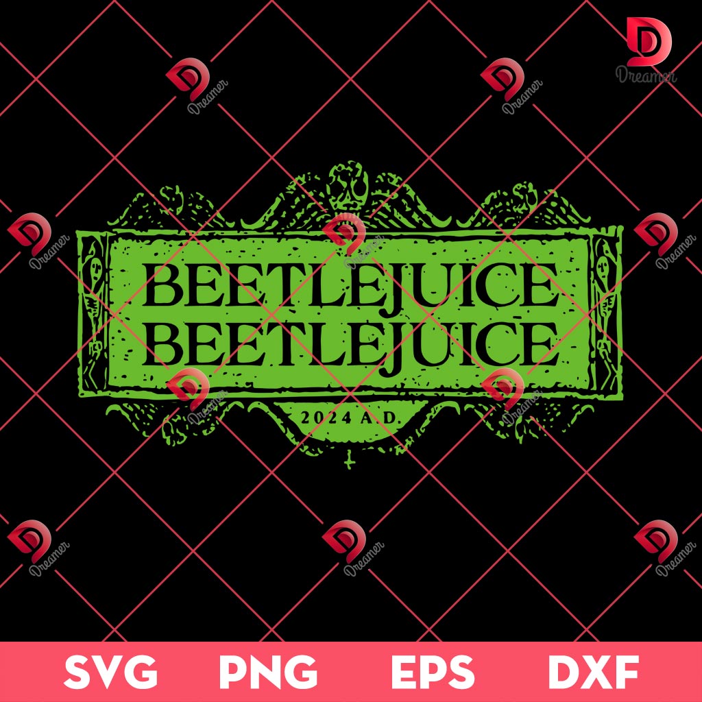 Beetlejuice Logo SVG PNG, Beetlejuice Movie PNG, Horror Halloween PNG