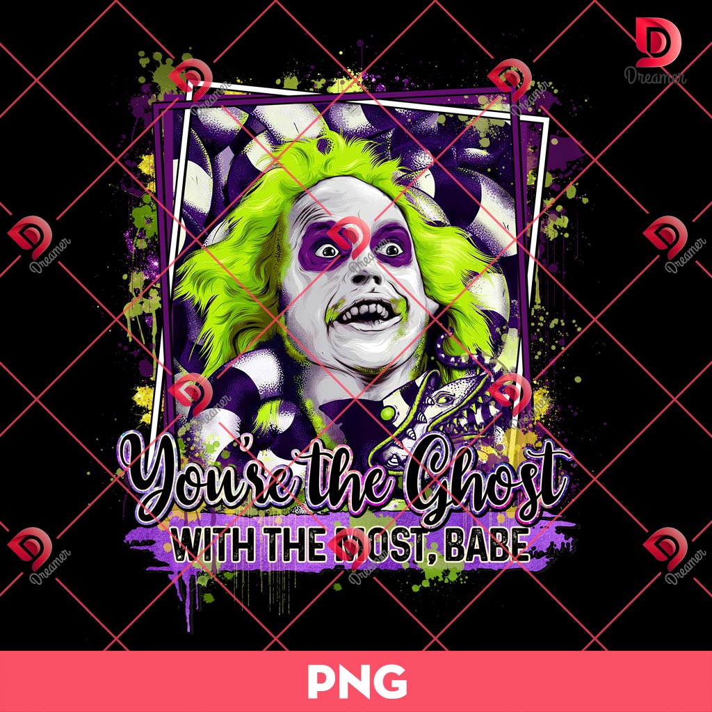 Beetlejuice PNG, You Are The Ghost With The Most Babe PNG, Halloween PNG