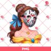 Belle Princess Jason Voorhees PNG, Disney Princess Horror Characters PNG, Halloween PNG