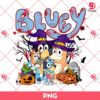 Bluey Halloween PNG, Trick Or Treat Bluey Cartoon PNG, Halloween PNG