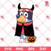 Bluey Horror Characters Halloween SVG PNG, Bluey Halloween PNG SVG
