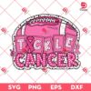 Breast Cancer Football SVG PNG, Tackle Breast Cancer PNG SVG, Cancer Awareness PNG SVG