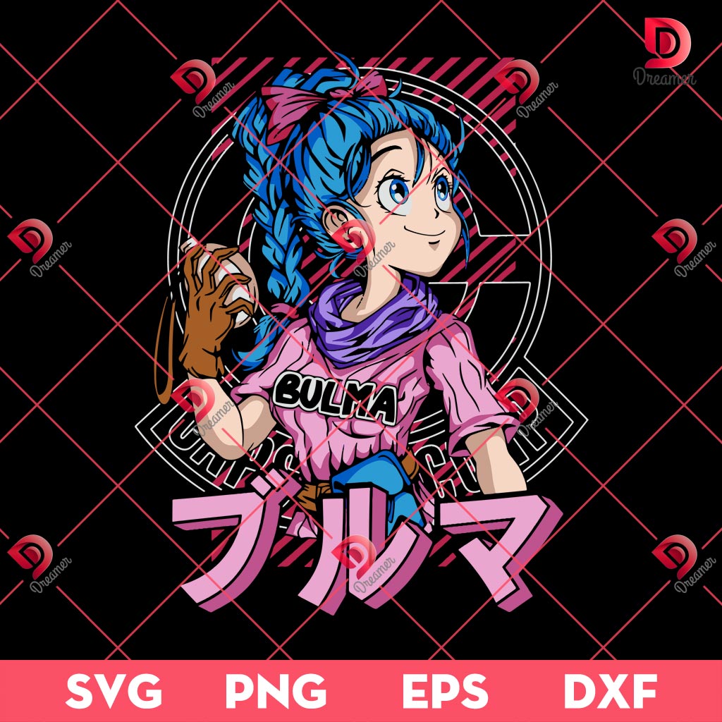 Bulma SVG PNG, Dragon Ball SVG PNG, Manga And Anime SVG PNG