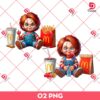 Chucky McDonald's PNG, Horror Cute Chucky PNG