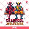 Deadpool And Wolverine Eating Ice Cream PNG, Deadpool Wolverine Movie PNG, Marvel Superhero PNG