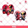 Deadpool And Wolverine Heart PNG, Deadpool Wolverine Movie PNG