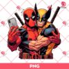 Deadpool And Wolverine Selfie PNG, Deadpool Wolverine Bestfriends PNG
