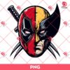 Deadpool X Wolverine Face PNG, Deadpool And Wolverine Movie PNG, Marvel Superhero PNG