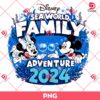 Disney Sea World Family Adventure 2024 PNG, Mickey And Minnie Sea World Family Adventure PNG
