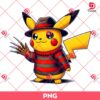 Freddy Krueger Pikachu PNG, Pokemon Pikachu Horror Halloween PNG