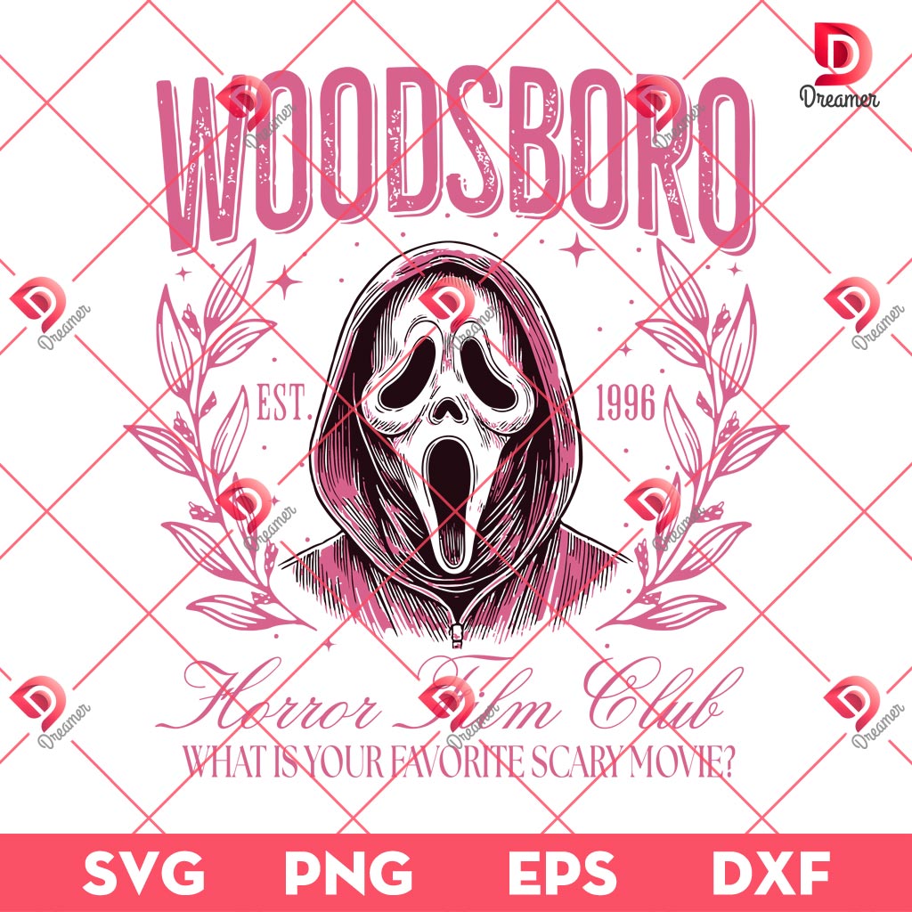 Ghostface Horror Killer Halloween SVG PNG, Horror Film Club SVG PNG