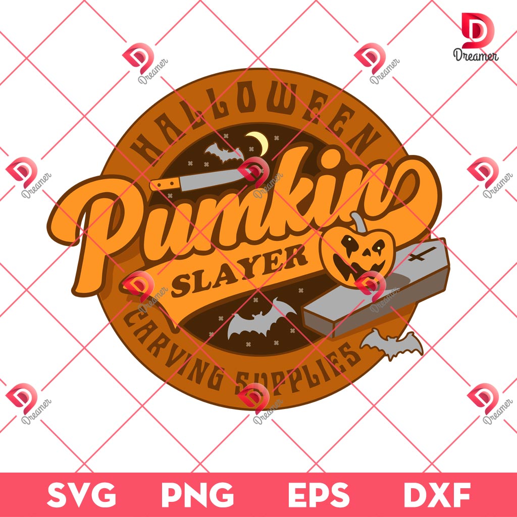 Halloween Pumpkin Slayer Carving Supplies SVG PNG, Horror Halloween Pumpkin PNG SVG