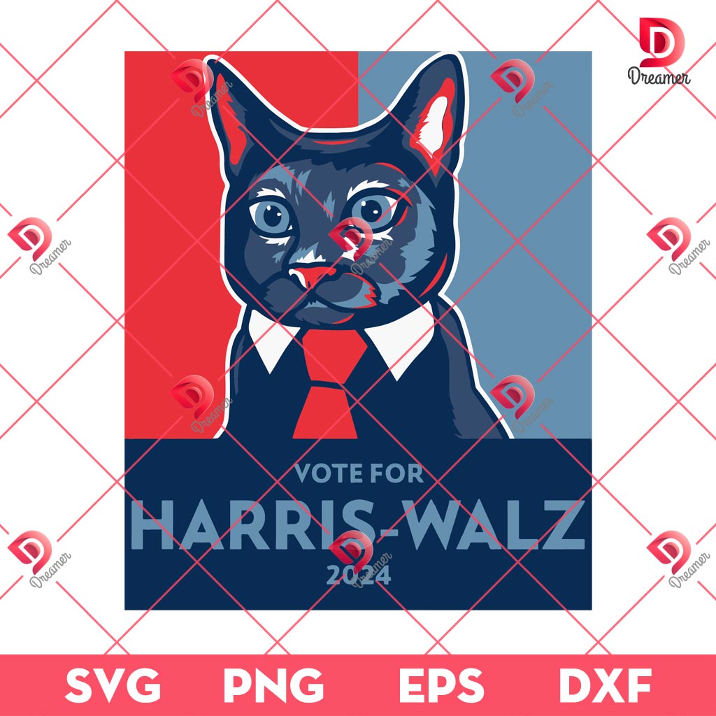 Harris-Walz 2024 SVG PNG, Vote For Harris-Walz SVG PNG, Kamala Harris SVG PNG