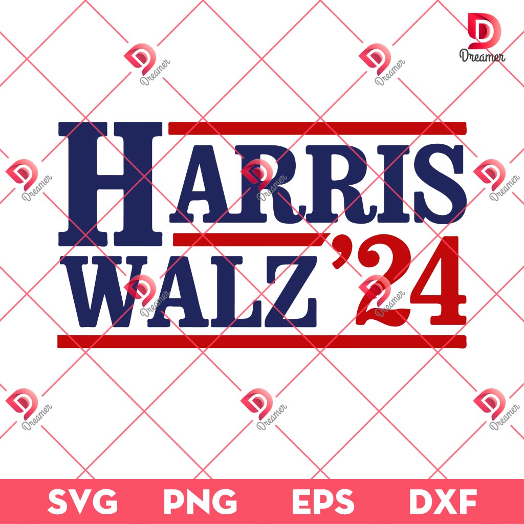Harris Walz 24 SVG PNG, Vote For Harris Walz SVG PNG