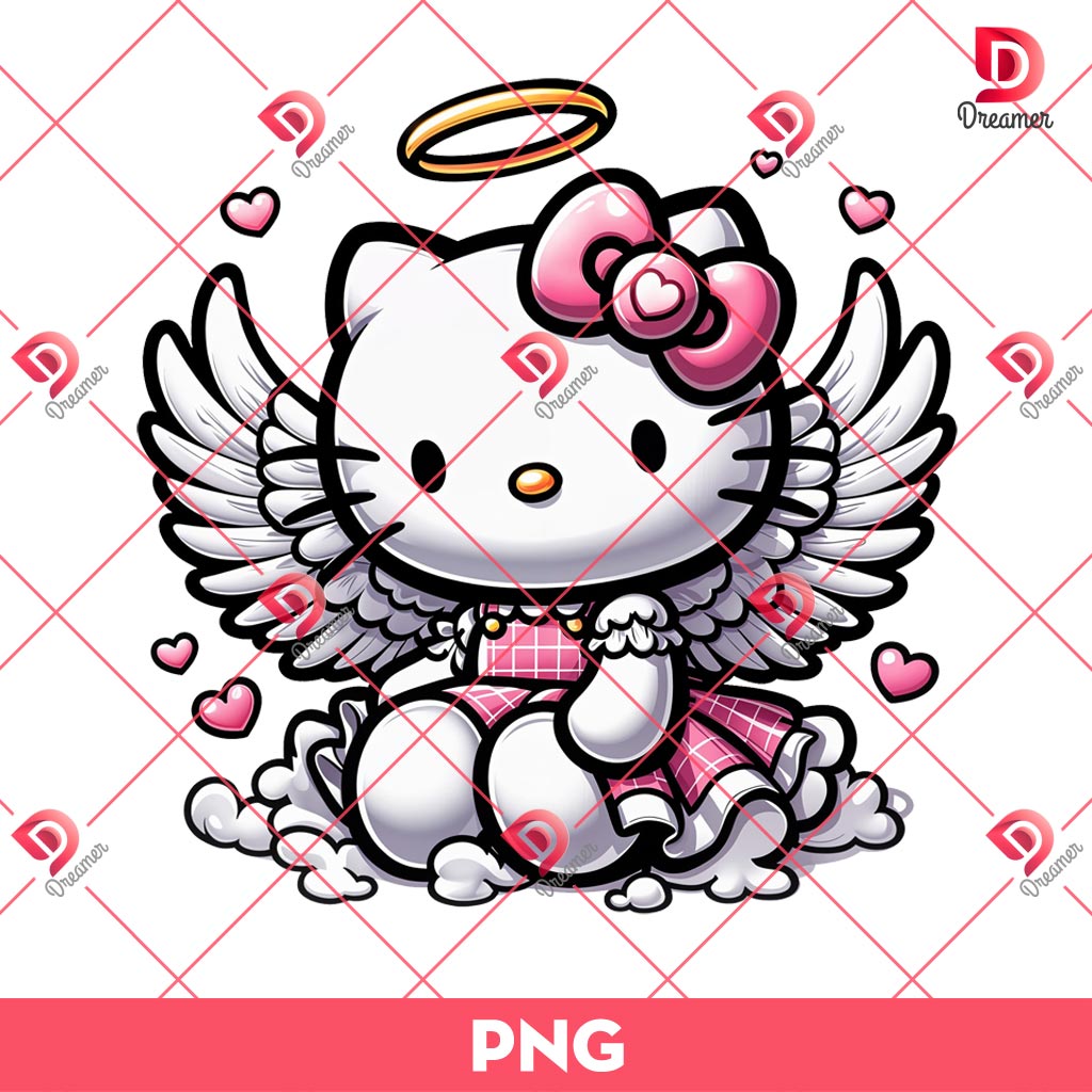 Hello Kitty Angel PNG, Cute Hello Kitty PNG