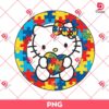 Hello Kitty Autism PNG, Autism Awareness PNG, Hello Kitty And Puzzle Piece PNG
