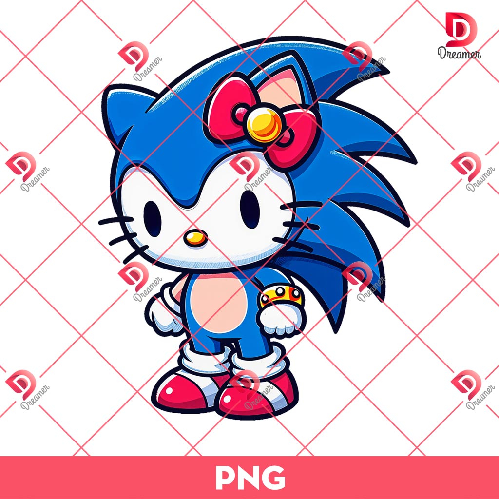 Hello Kitty Sonic PNG, Hello Kitty PNG, Sonic PNG