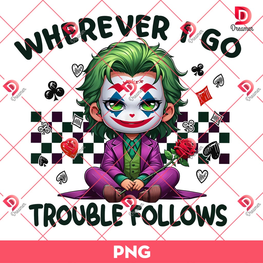 Horror Couple Halloween PNG, Joker And Harley Quinn Halloween PNG