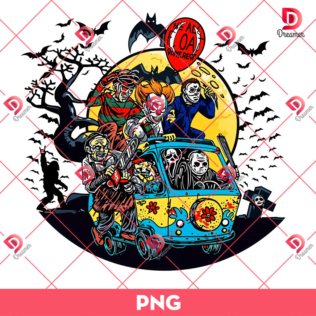 Horror Killers Halloween PNG, Scary Movie Characters PNG