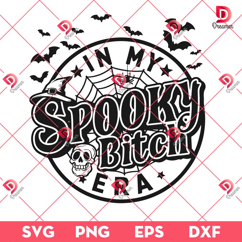 In My Spooky Bitch Era SVG PNG, Skeleton Halloween SVG PNG