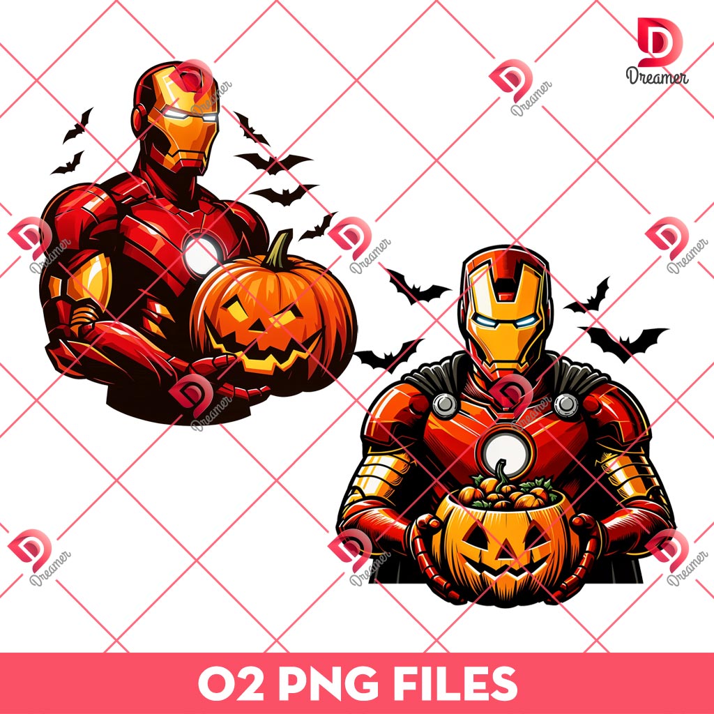 Iron Man Halloween PNG, Superhero Halloween PNG