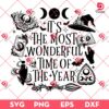 Its The Most Wonderful Time Of The Year SVG PNG, Witches Halloween SVG PNG, Retro Halloween PNG SVG