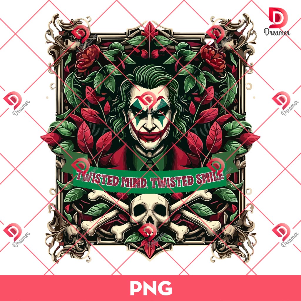 Joker Twisted Mind Twisted Smile PNG, Horror Characters Halloween PNG