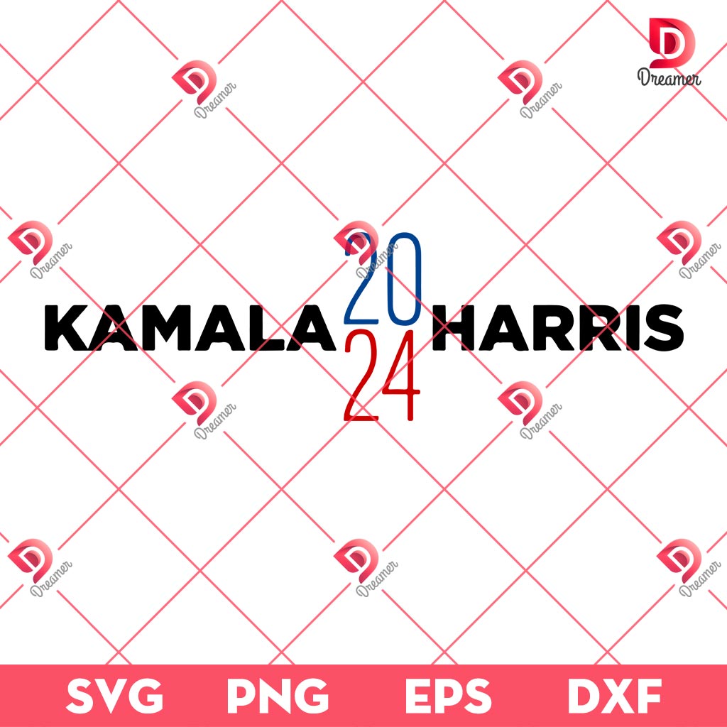 Kamala Harris 2024 SVG PNG EPS DXF, Election 2024 SVG PNG