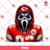 Kansas City Chiefs Ghostface PNG, Horror Characters NFL Football PNG