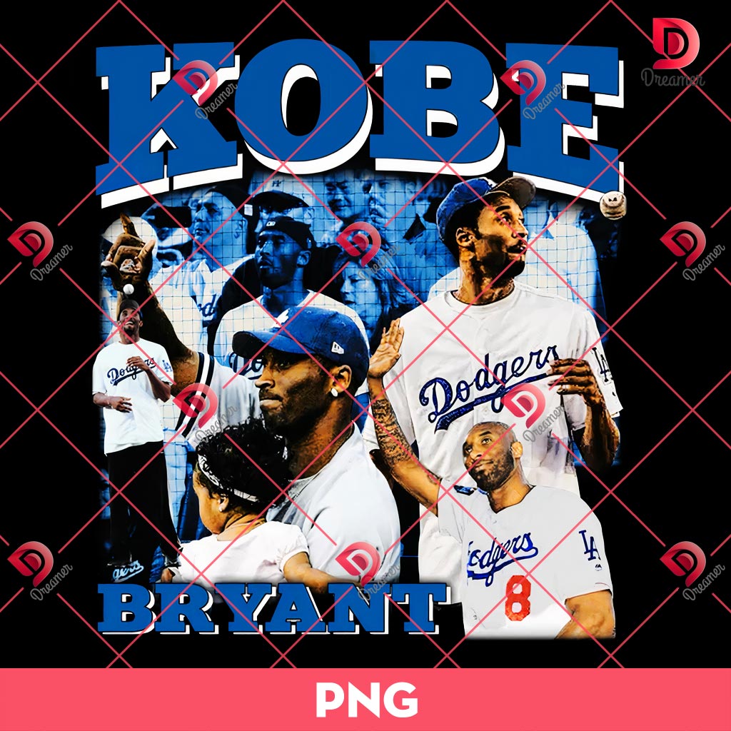 Kobe Bryant Los Angeles Dodgers PNG, LA Dodgers Player NFL Football PNG