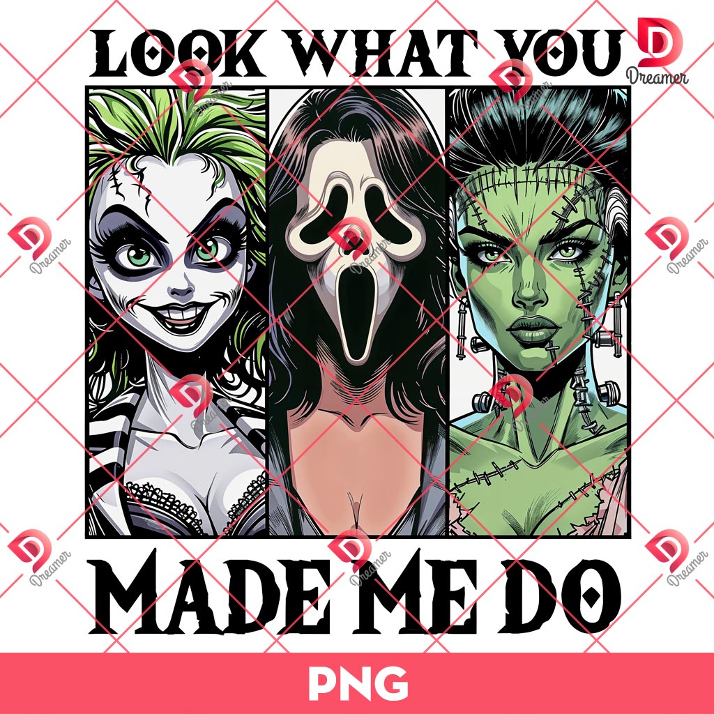 Look What For Made Me Do PNG, Horror Characters Girl PNG, Horror Halloween PNG