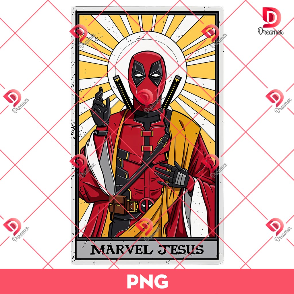 Marvel Jesus Deadpool PNG, Deadpool And Wolverine PNG, Deadpool Movie PNG