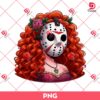Merida Princess Jason Voorhees PNG, Disney Princess Horror Characters PNG, Halloween PNG