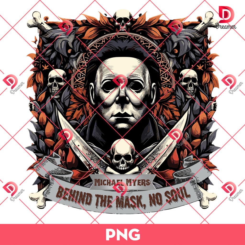 Michael Myers Behind The Mask No Soul PNG, Halloween Horror Characters PNG