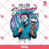 Michael Myers Killer Summer Vibes PNG, Summer Halloween Horror Characters PNG