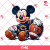 Mickey Chicago Bears Player PNG, Mickey Mouse NFL Chicago Bears Football PNG