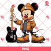 Mickey Mouse Wearing A Carhartt Outfit PNG, Mickey Holding A Fender Guitar PNG