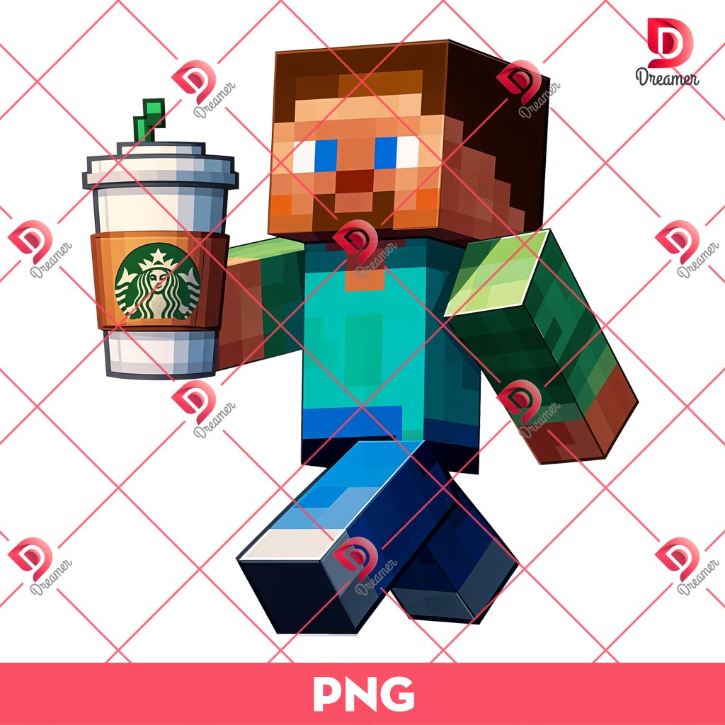 Minecraft Coffee PNG, Minecraft Drinks Starbucks PNG