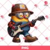 Minion Playing Guitar PNG, Minion Wearing A Carhartt Outfits PNG