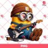 Minion Wearing A Carhartt Outfit PNG, Minion Holding A Fender Guitar PNG