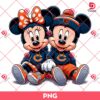 Minnie And Mickey Chicago Bears NFL Football PNG, Disney Mouse NFL Sport PNG, Chicago Bears Mickey Minnie PNG