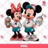 Minnie And Mickey Drinks Starbucks Coffee PNG, Mickey Minnie Wearing Nike Outfits PNG, Disney Couple Mouse Coffee PNG