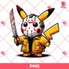 Pikachu Jason Voorhees PNG, Pokemon Pikachu Horror Halloween PNG