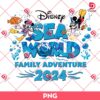 Seaworld Family Adventure PNG, Disney Mickey Minnie Seaworld 2024 PNG