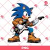 Sonic Wearing Carhartt Outfits PNG, Sonic Playing Guitar PNG