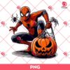 Spiderman And Pumpkin Halloween PNG, Superhero Halloween PNG