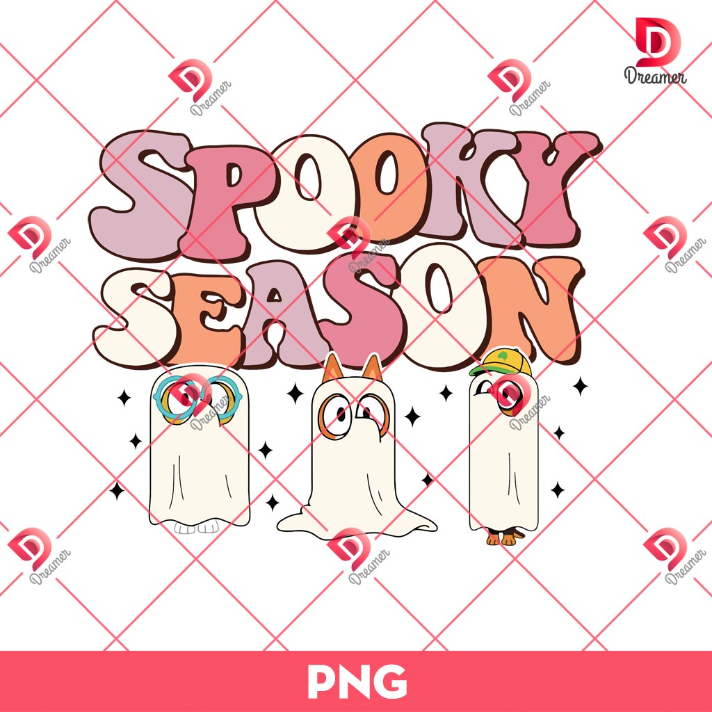 Spooky Season Bluey Bingo PNG, Bluey Bingo Halloween PNG