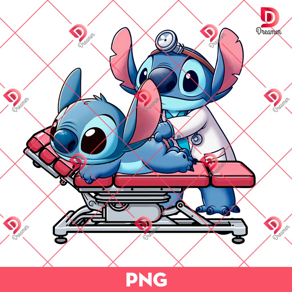 Stitch Decompression PNG, Stitch Doctor PNG