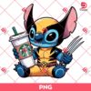 Stitch Wolverine Drinks Starbuck Coffee PNG, Wolverine Stitch PNG, Stitch Coffee PNG