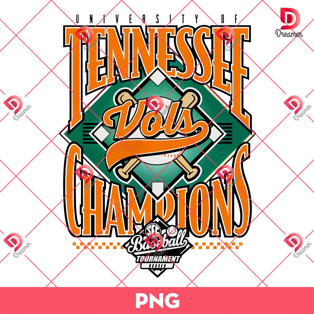 Tennessee Vols Champion Baseball PNG